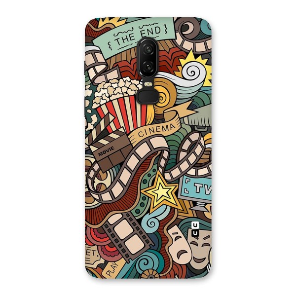 Retro Doodle Art Back Case for OnePlus 6