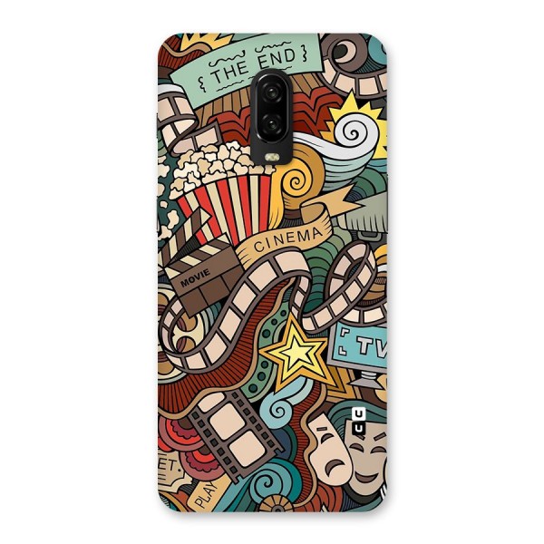 Retro Doodle Art Back Case for OnePlus 6T