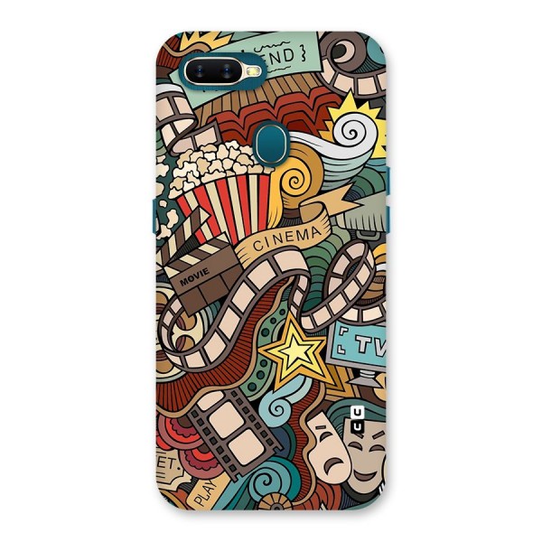 Retro Doodle Art Back Case for Oppo A7