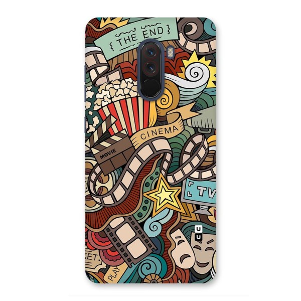 Retro Doodle Art Back Case for Poco F1