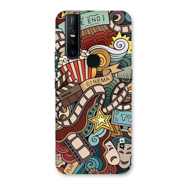 Retro Doodle Art Back Case for Vivo V15