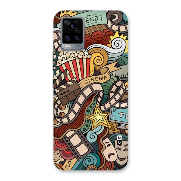 Retro Doodle Art Back Case for Vivo V20