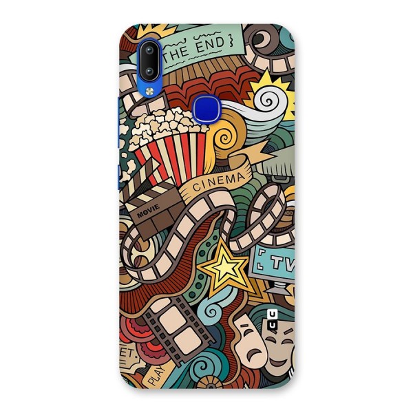 Retro Doodle Art Back Case for Vivo Y91