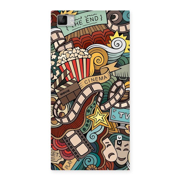 Retro Doodle Art Back Case for Xiaomi Mi3