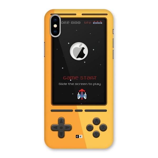 Retro Gamepad Back Case for iPhone XS Logo Cut