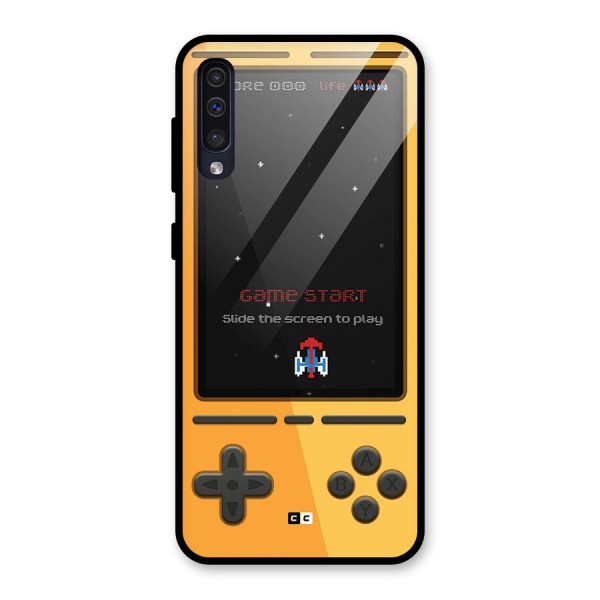 Retro Gamepad Glass Back Case for Galaxy A50s