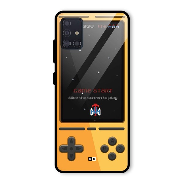 Retro Gamepad Glass Back Case for Galaxy A51