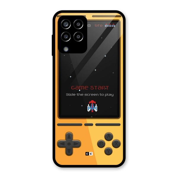 Retro Gamepad Glass Back Case for Galaxy M33