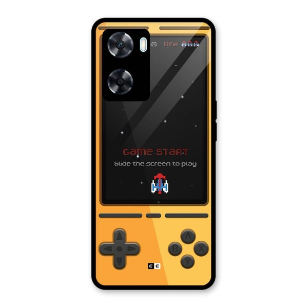 Retro Gamepad Glass Back Case for Oppo A77s