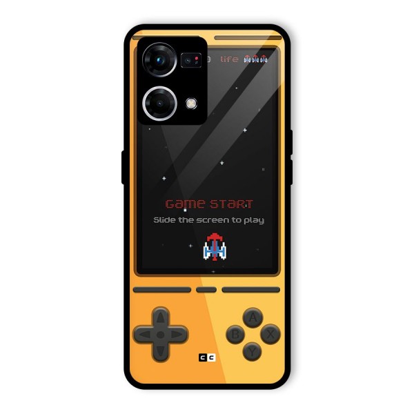 Retro Gamepad Glass Back Case for Oppo F21s Pro 4G