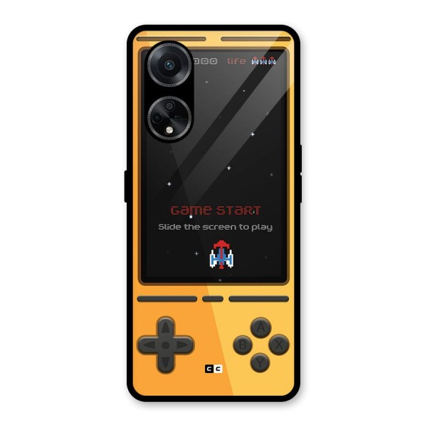 Retro Gamepad Glass Back Case for Oppo F23