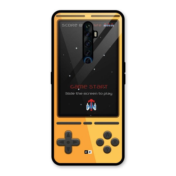 Retro Gamepad Glass Back Case for Oppo Reno2 F