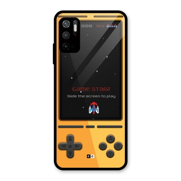 Retro Gamepad Glass Back Case for Poco M3 Pro 5G