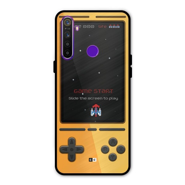 Retro Gamepad Glass Back Case for Realme 5s