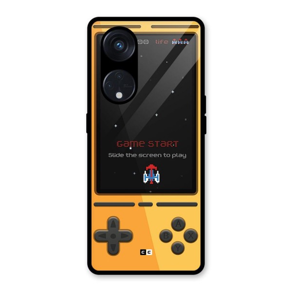 Retro Gamepad Glass Back Case for Reno8 T 5G