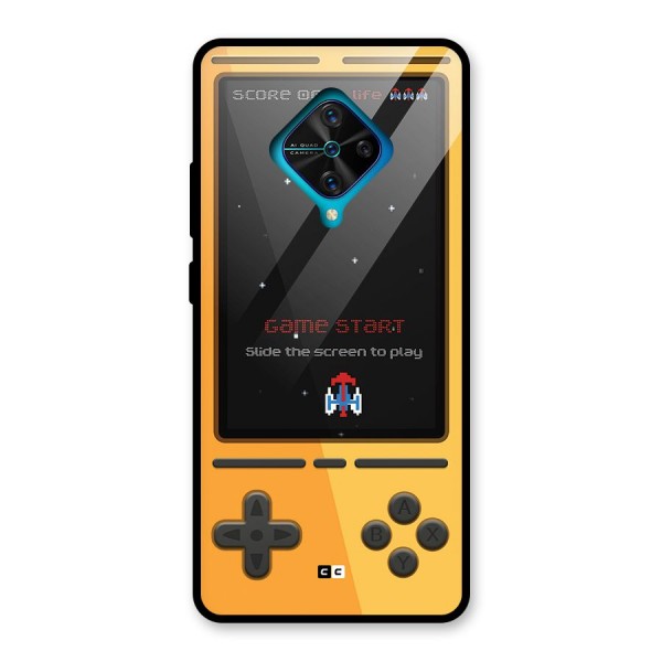 Retro Gamepad Glass Back Case for Vivo S1 Pro