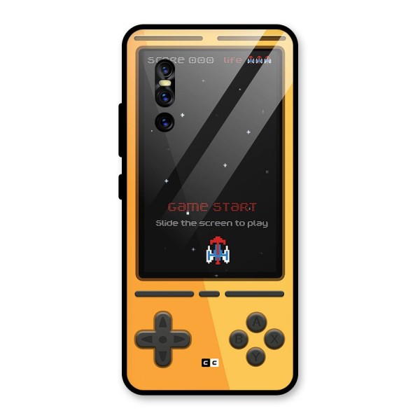 Retro Gamepad Glass Back Case for Vivo V15 Pro