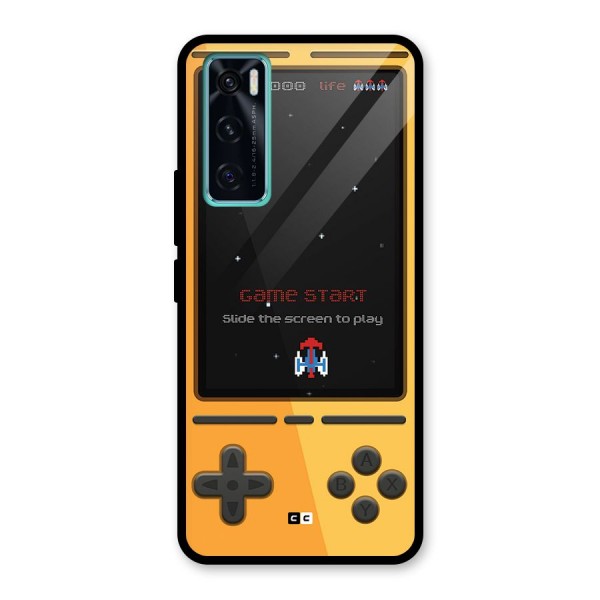 Retro Gamepad Glass Back Case for Vivo V20 SE