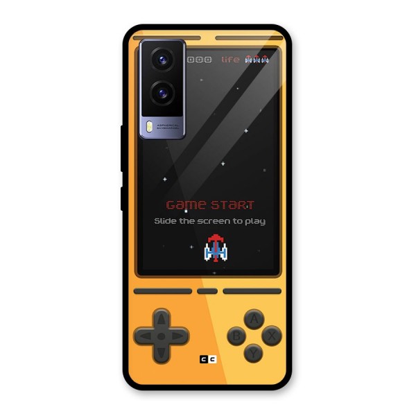 Retro Gamepad Glass Back Case for Vivo V21e 5G