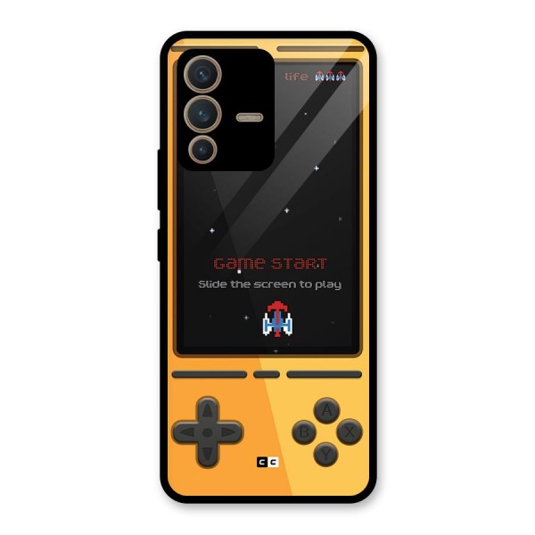 Retro Gamepad Glass Back Case for Vivo V23 5G