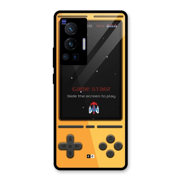 Retro Gamepad Glass Back Case for Vivo X70 Pro