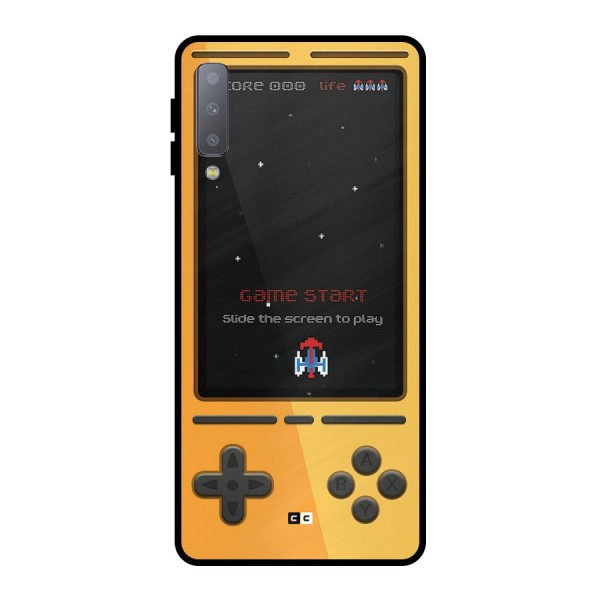 Retro Gamepad Metal Back Case for Galaxy A7 (2018)