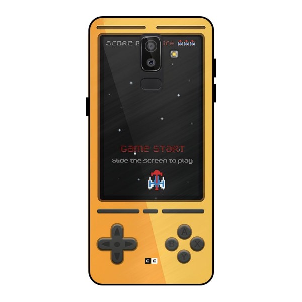 Retro Gamepad Metal Back Case for Galaxy J8