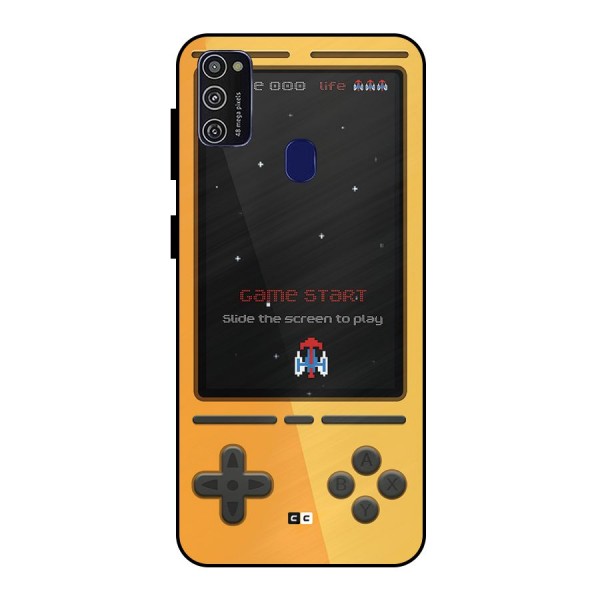 Retro Gamepad Metal Back Case for Galaxy M21