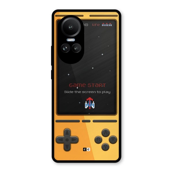 Retro Gamepad Metal Back Case for Oppo Reno10 Pro