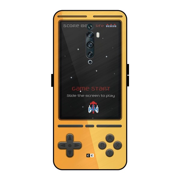 Retro Gamepad Metal Back Case for Oppo Reno2 F