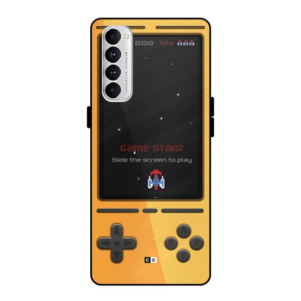 Retro Gamepad Metal Back Case for Oppo Reno4 Pro