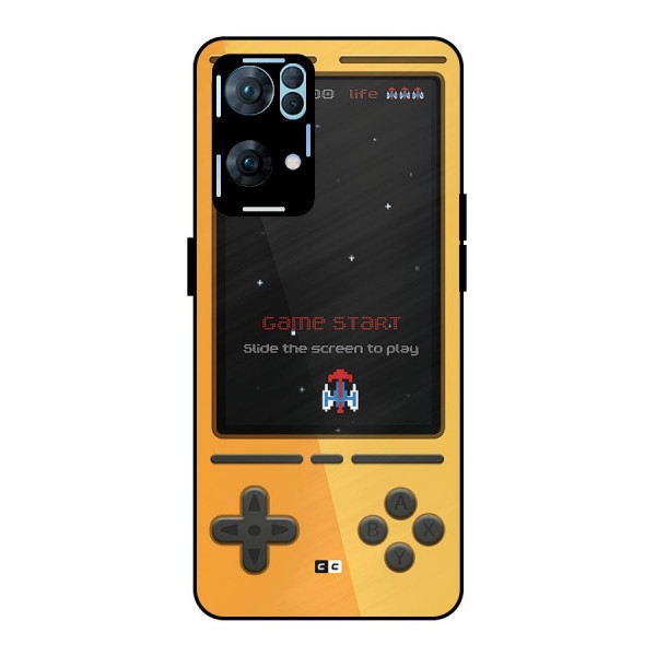 Retro Gamepad Metal Back Case for Oppo Reno7 Pro 5G