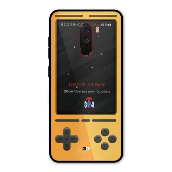 Retro Gamepad Metal Back Case for Poco F1