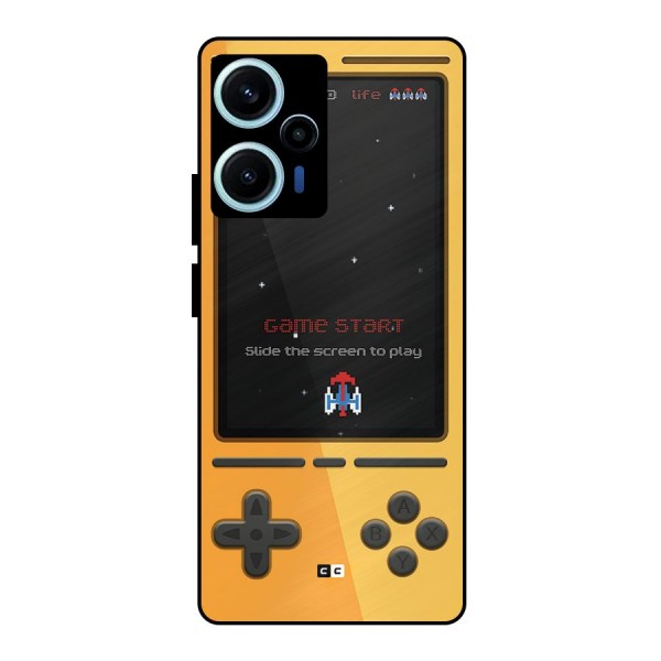 Retro Gamepad Metal Back Case for Poco F5