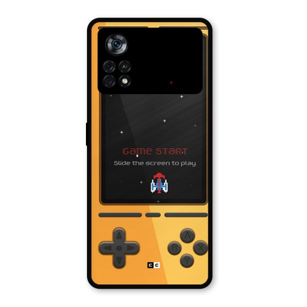 Retro Gamepad Metal Back Case for Poco X4 Pro 5G