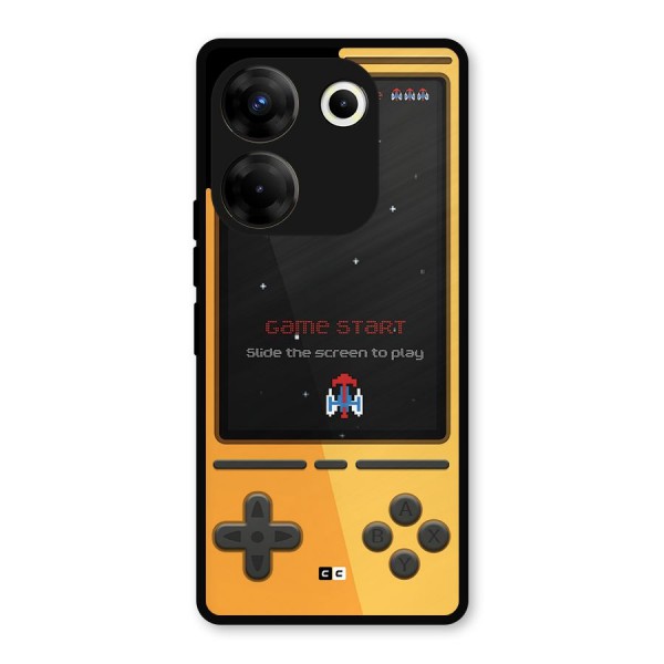 Retro Gamepad Metal Back Case for Tecno Camon 20 Pro