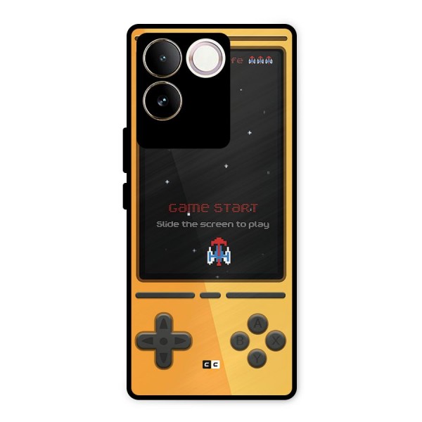 Retro Gamepad Metal Back Case for Vivo T2 Pro