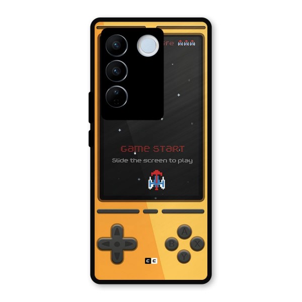 Retro Gamepad Metal Back Case for Vivo V27 Pro