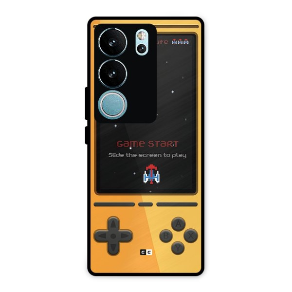 Retro Gamepad Metal Back Case for Vivo V29 Pro