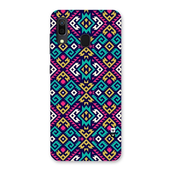 Retro Geometric Pattern Back Case for Galaxy A20