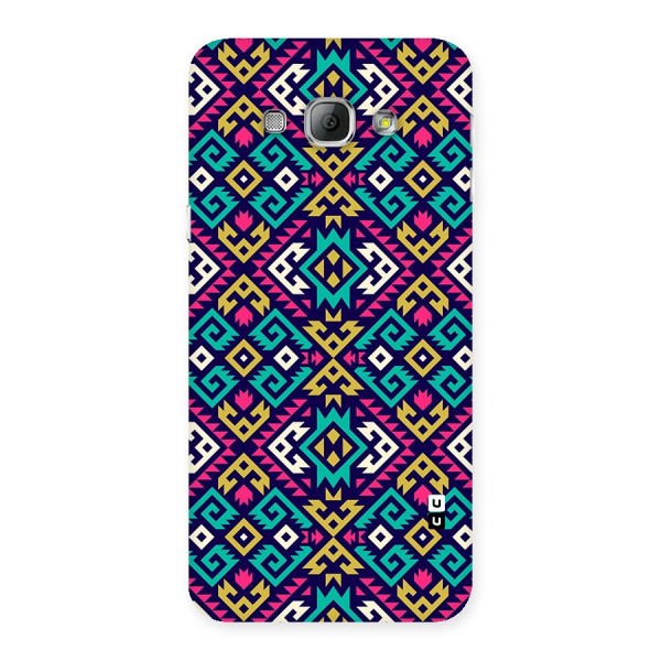 Retro Geometric Pattern Back Case for Galaxy A8