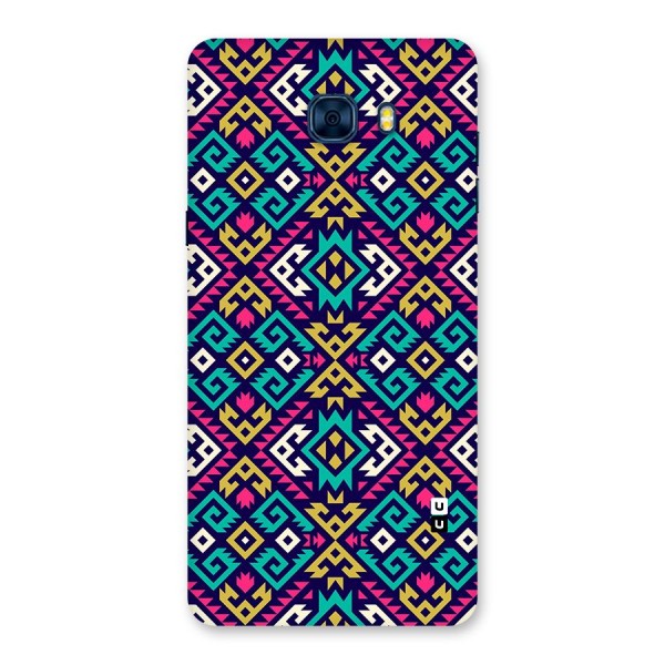 Retro Geometric Pattern Back Case for Galaxy C7 Pro