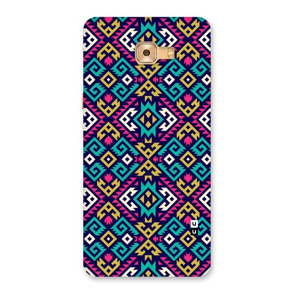 Retro Geometric Pattern Back Case for Galaxy C9 Pro