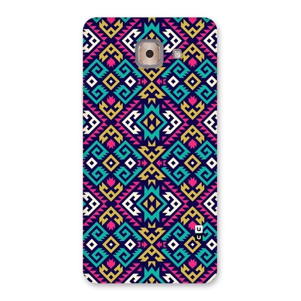 Retro Geometric Pattern Back Case for Galaxy J7 Max