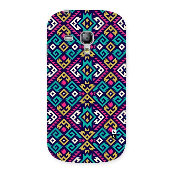 Retro Geometric Pattern Back Case for Galaxy S3 Mini