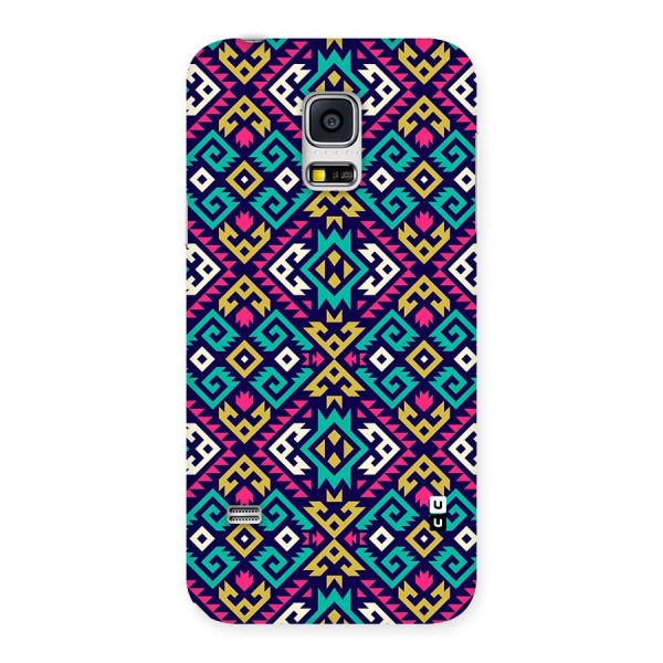 Retro Geometric Pattern Back Case for Galaxy S5 Mini