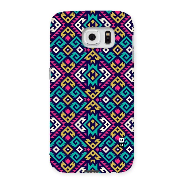 Retro Geometric Pattern Back Case for Galaxy S6