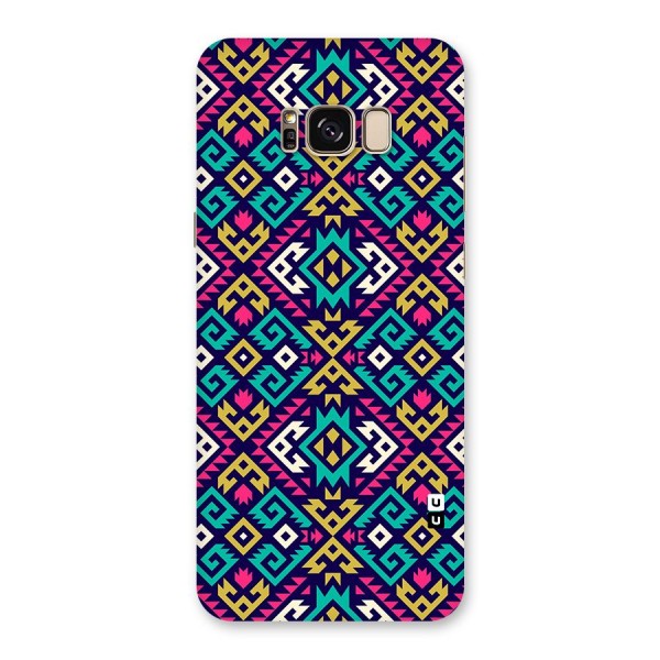 Retro Geometric Pattern Back Case for Galaxy S8 Plus