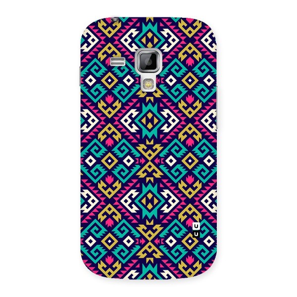 Retro Geometric Pattern Back Case for Galaxy S Duos