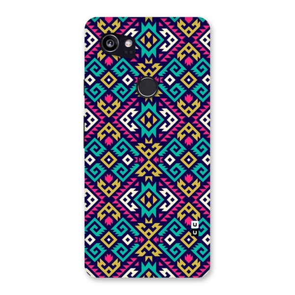 Retro Geometric Pattern Back Case for Google Pixel 2 XL